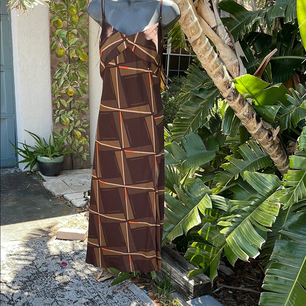 Banana republic plaid slip dress